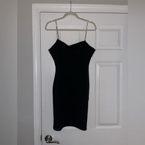 Black fitted dress